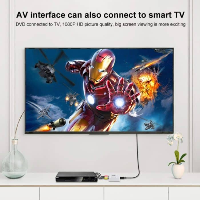 HOWEI HW-2105 Mini AV CVBS/L+R Audio zu HDMI Konverter Adapter, unterstützt Scaler 1080P, HW-2105 AV to HDMI – Bild 11