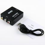 HOWEI HW-2105 Mini AV CVBS/L+R Audio zu HDMI Konverter Adapter, unterstützt Scaler 1080P, HW-2105 AV to HDMI – Bild 3