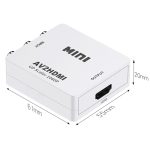 HOWEI HW-2105 Mini AV CVBS/L+R Audio zu HDMI Konverter Adapter, unterstützt Scaler 1080P, HW-2105 AV to HDMI – Bild 4
