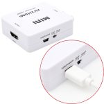 HOWEI HW-2105 Mini AV CVBS/L+R Audio zu HDMI Konverter Adapter, unterstützt Scaler 1080P, HW-2105 AV to HDMI – Bild 5