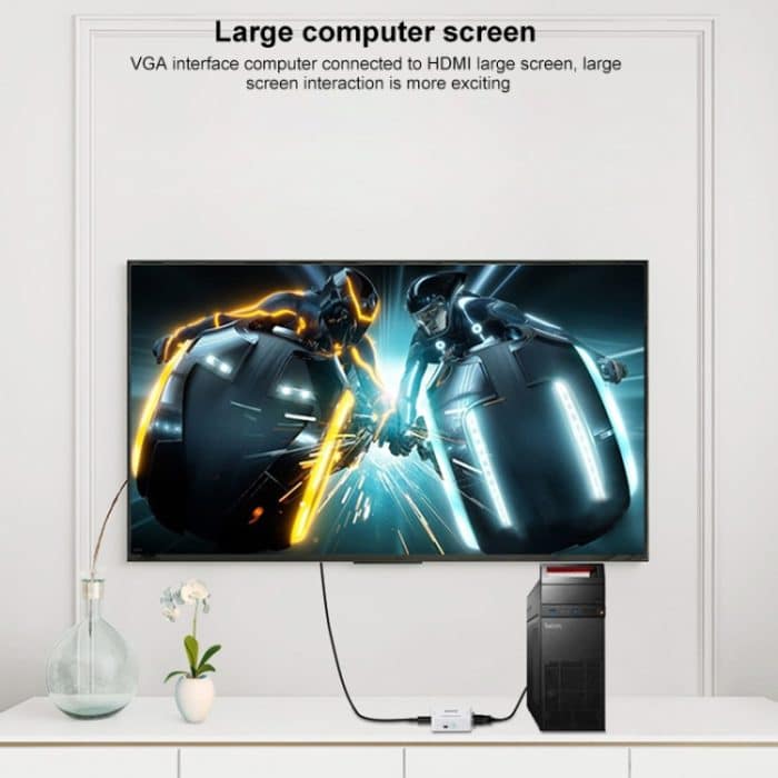 HOWEI HW-2107 HD 1080P Mini VGA zu HDMI Scaler Box Audio Video Digital Konverter – Bild 10