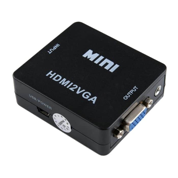 HOWEI HW-2109 Mini-HDMI-zu-VGA-Video-Audio-Konverter – Bild 1
