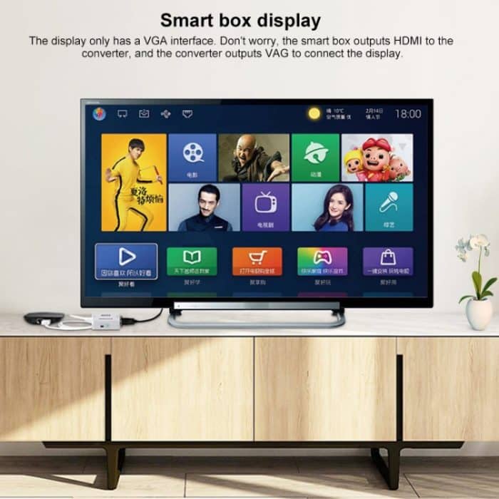 HOWEI HW-2109 Mini-HDMI-zu-VGA-Video-Audio-Konverter – Bild 9