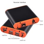 OPT882-KVM HDMI Extender (Empfänger und Sender) Glasfaser-Extender mit USB-Anschluss und KVM-Funktion, Übertragungsentfernung: 20 km, OPT882-KVM – Bild 8