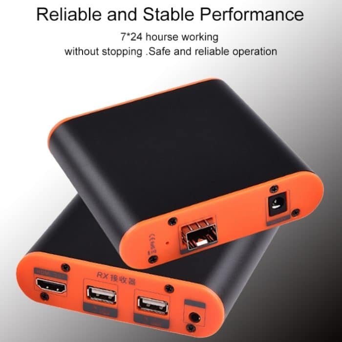 OPT882-KVM HDMI Extender (Empfänger und Sender) Glasfaser-Extender mit USB-Anschluss und KVM-Funktion, Übertragungsentfernung: 20 km, OPT882-KVM – Bild 9