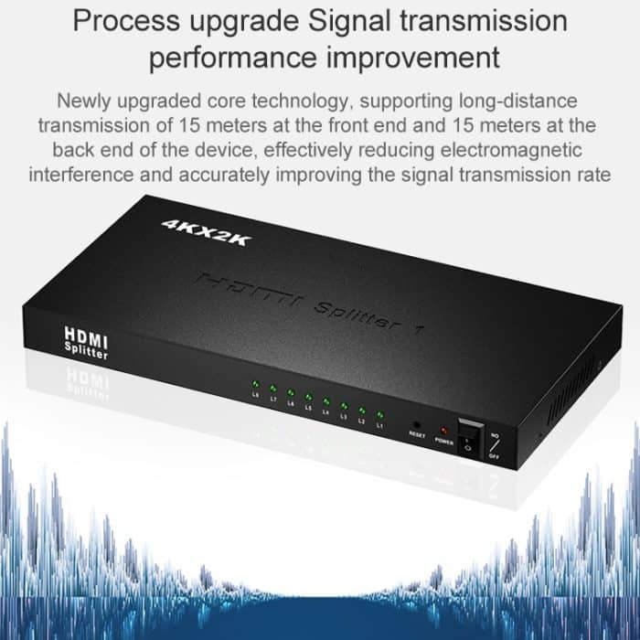 1 x 8 Full HD 1080P HDMI-Splitter mit Schalter, Unterstützung 3D & 4K x 2K – Bild 11