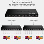 1 x 8 Full HD 1080P HDMI-Splitter mit Schalter, Unterstützung 3D & 4K x 2K – Bild 9