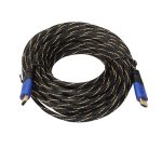 15 m HDMI 1.4 Version 1080P Gewebte Netzlinie Blau Schwarzer Kopf HDMI-Stecker auf HDMI-Stecker Audio-Video-Anschlussadapterkabel – Bild 2