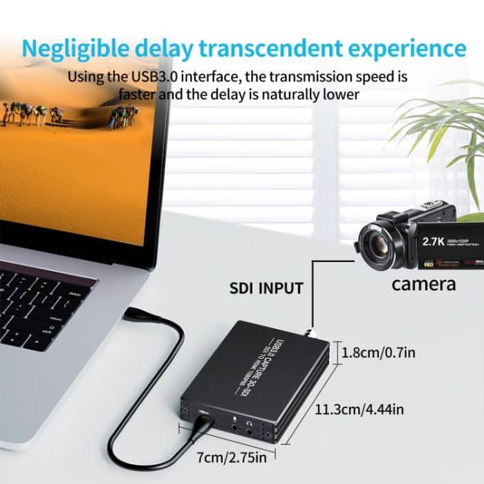 NK-M006 1080P Full HD HDMI zu SDI + USB 3.0 Ausgangskonverter – Bild 2