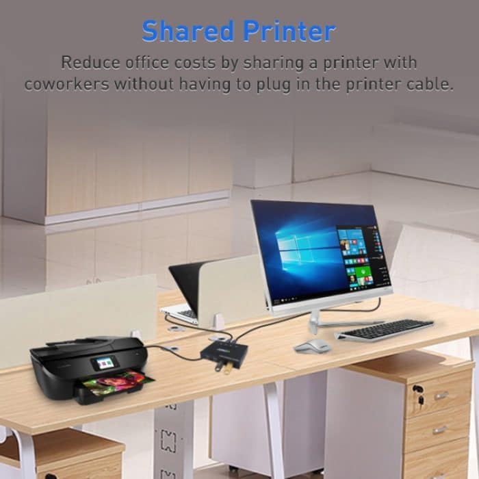 AIMOS AM-KM404K USB2.0 4 In 4 Out Umschalter – Bild 4