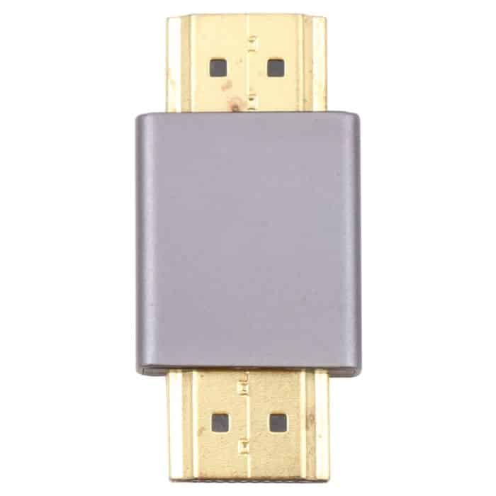 Vergoldeter Kopf-Stecker-Stecker-HDMI-Adapter (schwarz), HDMI Male to HDMI Male Grey, HDMI Male to HDMI Male Black – Bild 3