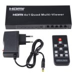 4-in-1-HDMI-Quad-Multiviewer mit nahtlosem Umschalter, EU-Stecker, 4 x 1, EU Plug, 4 x 1, AU Plug, 4 x 1, UK Plug, 4 x 1, US Plug – Bild 5