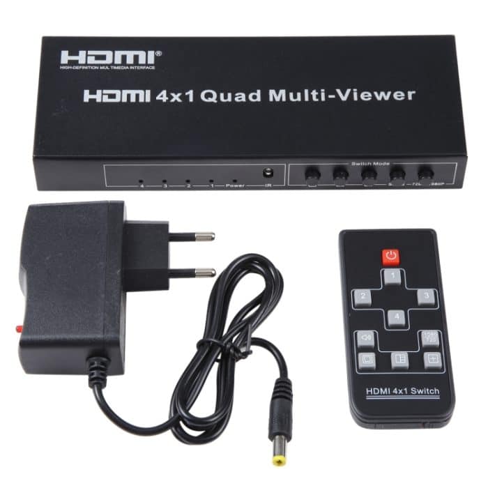 4-in-1-HDMI-Quad-Multiviewer mit nahtlosem Umschalter, EU-Stecker, 4 x 1, EU Plug, 4 x 1, AU Plug, 4 x 1, UK Plug, 4 x 1, US Plug – Bild 5