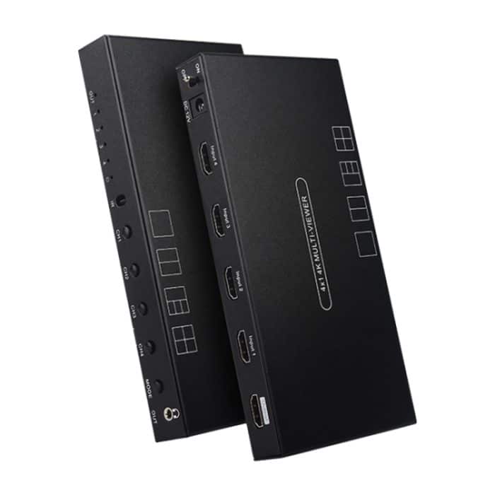 Measy MV4341 4K 30Hz 4 In 1 Out HDMI Quad Screen Splitter, Steckertyp: EU-Stecker, EU Plug – Bild 1