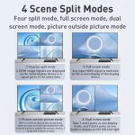 Measy MV4341 4K 30Hz 4 In 1 Out HDMI Quad Screen Splitter, Steckertyp: EU-Stecker, EU Plug – Bild 2