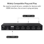 Measy SWH4651 4K 60Hz 5 In 1 Out HDMI Konverter Switcher, Steckertyp: EU-Stecker, EU Plug – Bild 7
