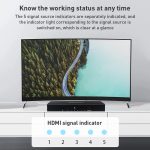 Measy SWH4651 4K 60Hz 5 In 1 Out HDMI Konverter Switcher, Steckertyp: EU-Stecker, EU Plug – Bild 8