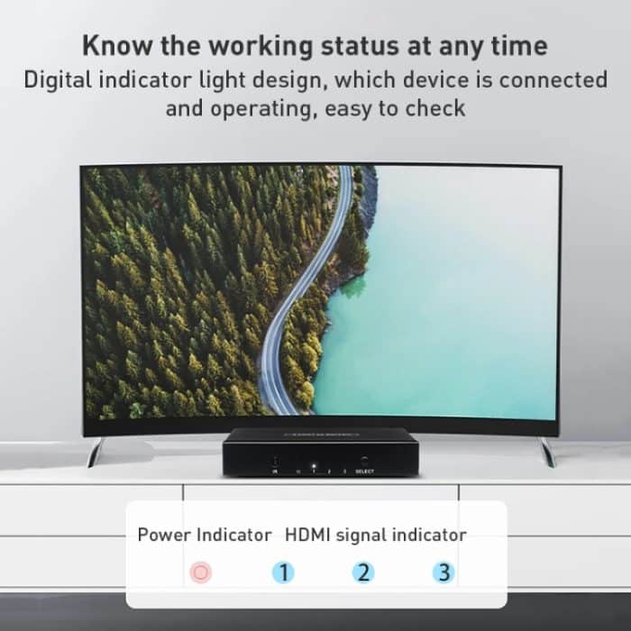 Measy SWH4631 4K 60Hz 3 In 1 Out HDMI Konverter Switcher, Steckertyp: EU-Stecker, EU Plug – Bild 8