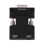 HDMI-Buchse auf VGA-Stecker-Konverter mit Audio-Ausgangsadapter für Projektor, Monitor, TV-Geräte, HDMI to VGA+Audio – Bild 2