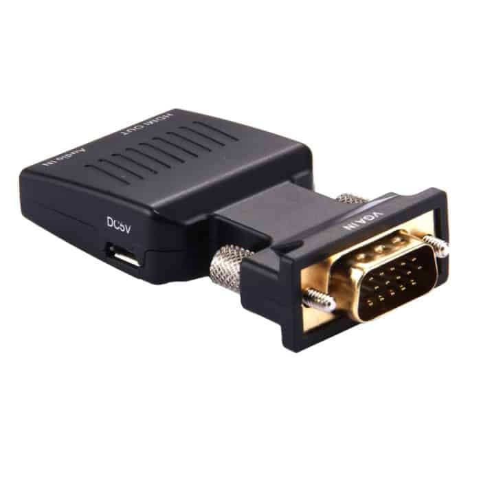 HD 1080P VGA zu HDMI + Audio-Video-Ausgangskonverter-Adapter für HDTV-Monitor-Projektor, VGA to HDMI+Audio – Bild 3