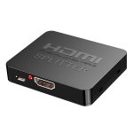 1x2 Mini-HDMI-Verstärker-Splitter, unterstützt 3D und 4K x 2K