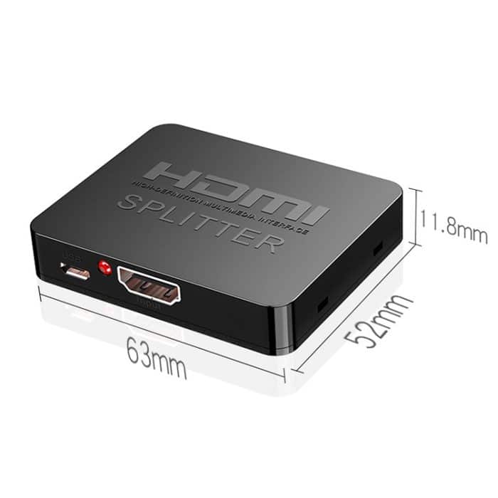 1x2 Mini-HDMI-Verstärker-Splitter, unterstützt 3D und 4K x 2K – Bild 3