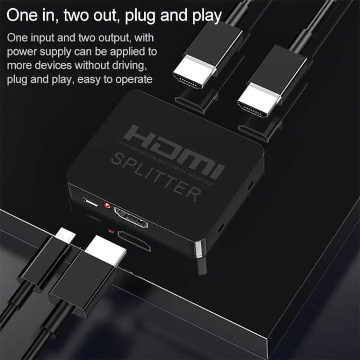 1x2 Mini-HDMI-Verstärker-Splitter, unterstützt 3D und 4K x 2K – Bild 10