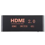 4X1 4K / 60Hz HDMI 2.0 Switch mit Fernbedienung, EU-Stecker – Bild 2