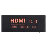 5X1 4K / 60Hz HDMI 2.0-Schalter mit Fernbedienung, EU-Stecker – Bild 2