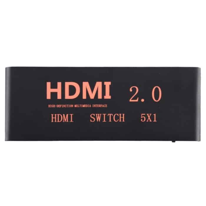 5X1 4K / 60Hz HDMI 2.0-Schalter mit Fernbedienung, EU-Stecker – Bild 2