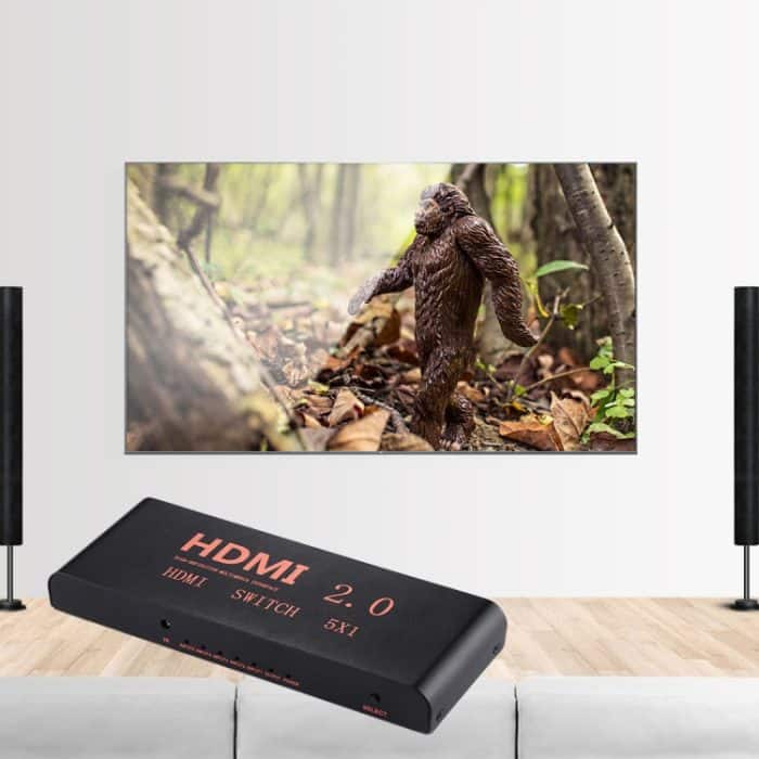 5X1 4K / 60Hz HDMI 2.0-Schalter mit Fernbedienung, EU-Stecker – Bild 11