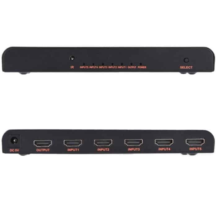 5X1 4K / 60Hz HDMI 2.0-Schalter mit Fernbedienung, EU-Stecker – Bild 5