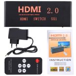 5X1 4K / 60Hz HDMI 2.0-Schalter mit Fernbedienung, EU-Stecker – Bild 8