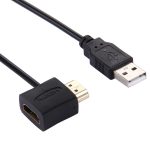 50 cm HDMI-Buchse + HDMI-Stecker auf USB 2.0-Stecker Adapterkabel
