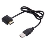 50 cm HDMI-Buchse + HDMI-Stecker auf USB 2.0-Stecker Adapterkabel – Bild 2