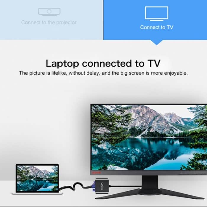 Lenovo F1-H01 HDMI zu VGA Kabel Aluminiumlegierung Konverter – Bild 6