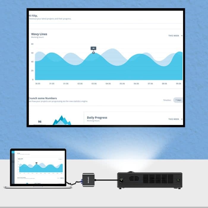 Lenovo F1-H01 HDMI zu VGA Kabel Aluminiumlegierung Konverter – Bild 8