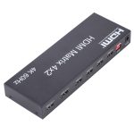 HDMI 4x2 Matrix Switcher / Splitter mit Fernbedienung, Unterstützung von ARC / MHL / 4KX2K / 3D, 4 Ports HDMI -Eingang, 2 Ports HDMI -Ausgabe – Bild 2
