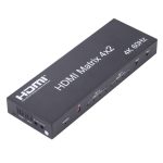 HDMI 4x2 Matrix Switcher / Splitter mit Fernbedienung, Unterstützung von ARC / MHL / 4KX2K / 3D, 4 Ports HDMI -Eingang, 2 Ports HDMI -Ausgabe – Bild 3