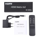 HDMI 4x2 Matrix Switcher / Splitter mit Fernbedienung, Unterstützung von ARC / MHL / 4KX2K / 3D, 4 Ports HDMI -Eingang, 2 Ports HDMI -Ausgabe – Bild 5