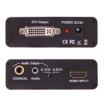 NEWKENG X5 HDMI zu DVI mit Audio 3,5 mm Koaxialausgang Videokonverter – Bild 4
