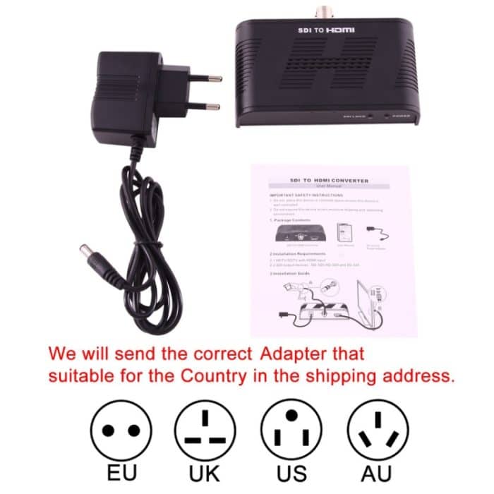 NEWKENG L008 SD-SDI / HD-SDI / 3G-SDI zu HDMI-Videokonverter – Bild 5