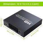 NEWKENG NK-8S SCART + HDMI zu HDMI 720P / 1080P HD-Videokonverter Adapter Scaler Box – Bild 2