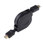 1 m HDMI-Stecker auf HDMI-Stecker Einziehbares Video-Audio-Anschlussadapterkabel mit Mini-HDMI- und Micro-HDMI-Adaptern für HDTV-Monitor & Projektor & PC & Kameras & Tablets & Smartphones – Bild 4