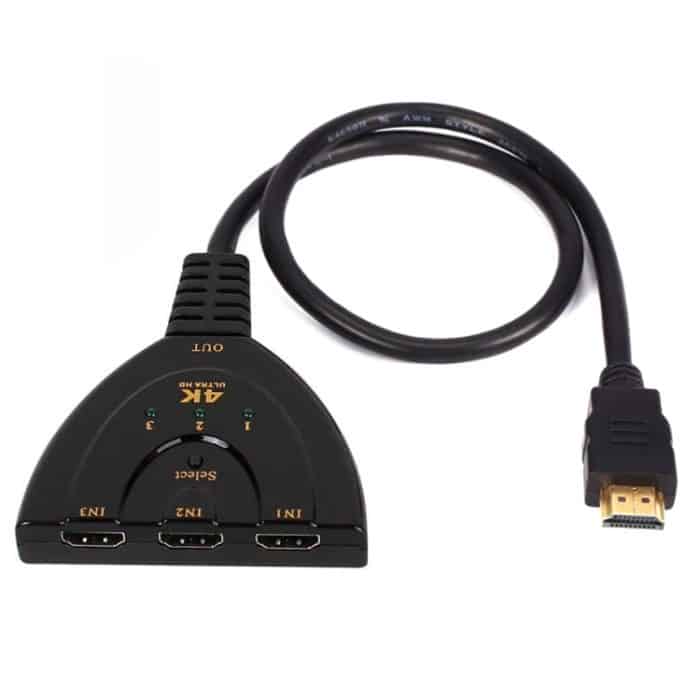 3 in 1 HDMI-Eingang 4K x 2K HDTV Pigtail Switch Adapter HDMI Splitter – Bild 3