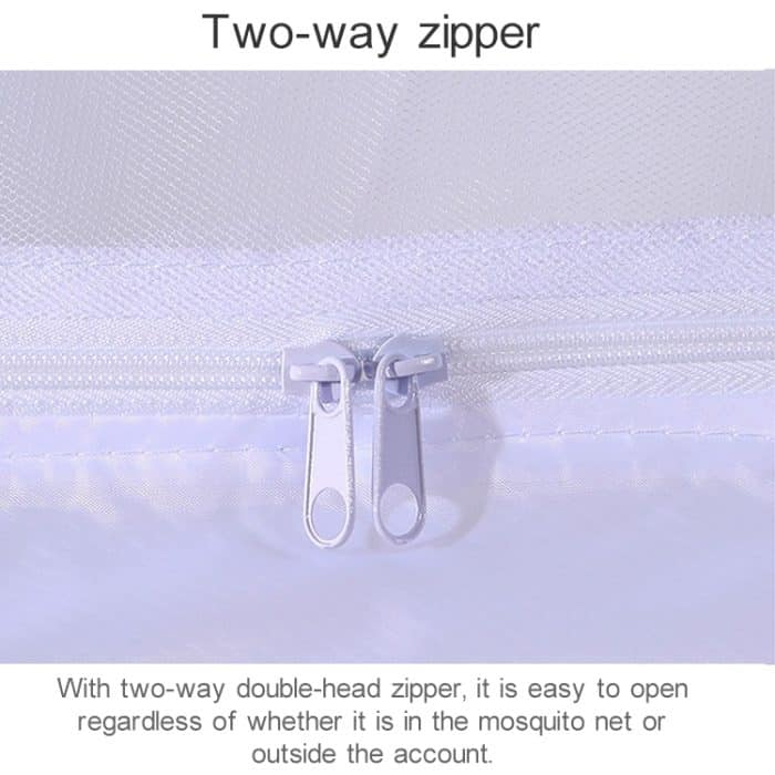 Studentenwohnheim, quadratische Decke, Reißverschluss, Moskitonetz, Verschlüsselungsreißverschluss, dreitürige Verteidigungsmücke für den oberen Schlafplatz, Upper Berth(Grey), Upper Berth(Blue), Upper Berth(White) – Bild 6