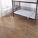 Studentenwohnheim, quadratische Decke, Reißverschluss, Moskitonetz, Verschlüsselungsreißverschluss, dreitürige Verteidigungsmücke für den oberen Schlafplatz, Upper Berth(Grey), Upper Berth(Blue), Upper Berth(White) – Bild 9