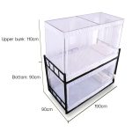 Studentenwohnheim, quadratische Decke, Reißverschluss, Moskitonetz, Verschlüsselungsreißverschluss, Einzeltür, Verteidigungsmücke für den unteren Schlafplatz, Lower Berth (White), Lower Berth (Grey), Lower Berth (Blue) – Bild 3