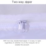 Studentenwohnheim, quadratische Decke, Reißverschluss, Moskitonetz, Verschlüsselungsreißverschluss, Einzeltür, Verteidigungsmücke für den unteren Schlafplatz, Lower Berth (White), Lower Berth (Grey), Lower Berth (Blue) – Bild 6