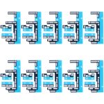 10 Sätze Mainboard FPC-Stecker-Schwamm-Schaumstoffpolster für iPhone 11